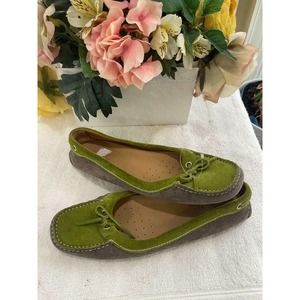 CAR SHOE BY PRADA MULTI COLOR FLATS SIZE 39.5 US 9.5 (sh900